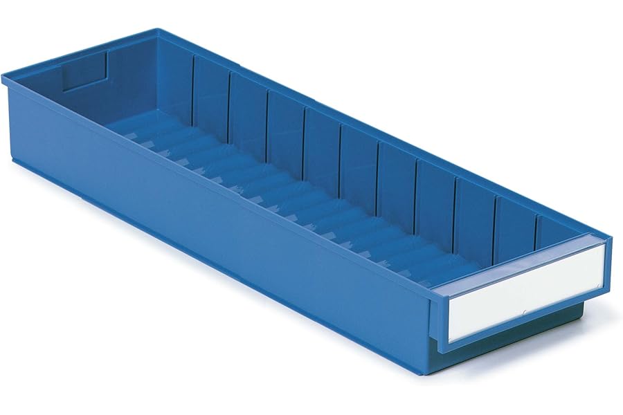 15x Treston 6020-6 Shelf bin 186x600x82 Blue