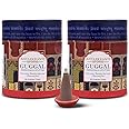 Sacred Life Dry Dhoop GUGGAL Cones | Pack of 2 | Contains- 80 Incense Cones | Burning Time 35 Minutes | Low Smoke Dhoop for Pooja | 100% Organic & Charcoal Free | Aromatherapy | Meditation | Yoga