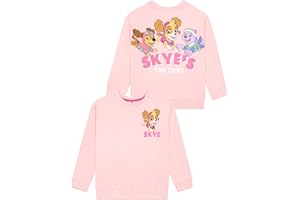 Paw Patrol Pull Fille | Sweat Enfant Fille Skye | Manches Longues Pull Enfant Fille Stella