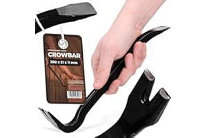 INSTALGURU Nageleisen Brechstange 30cm Brecheisen Nagelzieher Montageeisen Nagelklaue Montierhebel Montiereisen Kuhfuß Nagelschlitze Praktisches Multifunktions-Stemmeisen Abrissarbeiten