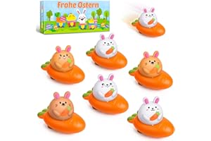daliyer Ostergeschenke Kinder, 12 Stück Aufziehbare Osterhasen Karotte, Ostern Basteln Kinder, Ostern Geschenke Kinder, Give Aways Kindergeburtstag Gastgeschenke,Ostergeschenke Kinder 1 2 3 4 5 6 Jahr