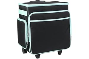 Everything Mary Craft Trolley Bag - Black/Mint EVM12855-1