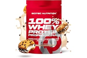 ‎SCITEC NUTRITION Scitec Nutrition 100% Whey Protein Professional - Wzbogacony o dodatkowe aminokwasy i enzymy trawienne - Bezglutenowy - Bez oleju palmowego, 1000 g, Ciastka cze-koladowego z kremem