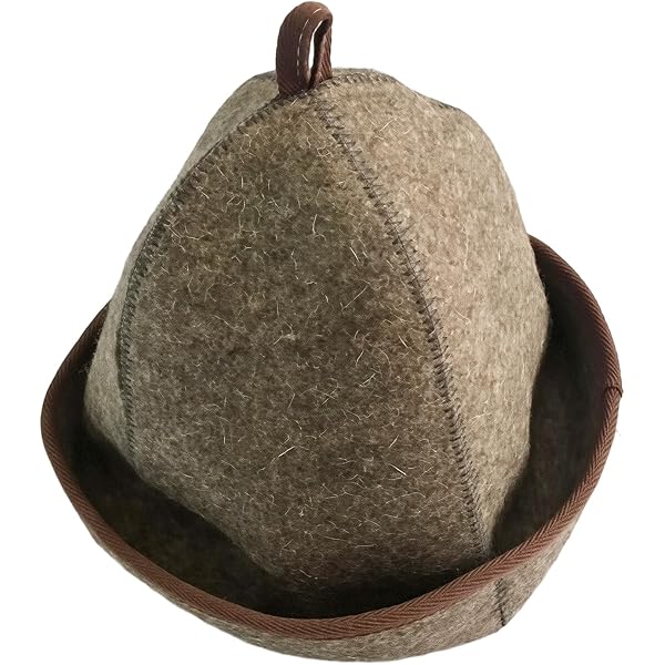 Tniytru Sauna Hat 100% Wool - Universal Steam Room Cap for Men