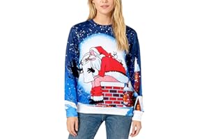 Metaparty Unisex Pull de Noël, Unisexe Pull-Over Haut Chandail Pullover tricoté, Rigolo Sweatshirts Pulls
