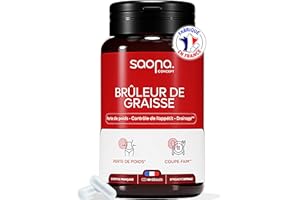 SAONA CONCEPT Bruleur de Graisse Puissant | Coupe Faim Efficace | Perte de Poids Rapide et Efficace | Détox | Minceur Homme & Femme | Fabriqué en France | 2 Gélules/j - 1 mois