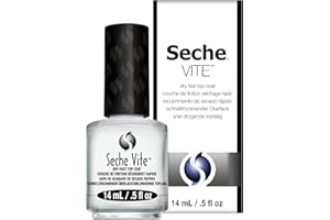 Seche Vite dry fast top coat clear, quick-drying & long-lasting nail top coat, the original, 14 ml