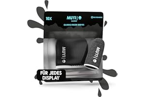 MUYI Gaming 10 Stück Sleeve Finger – Perfekt für PUBG & Mobile Gaming – Ultra Rutschfestes Design für Präzision – Gaming Zubehör & Fingerlinge – Handy Controller & Gaming Handy