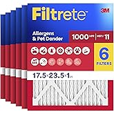 Filtrete AD29&ndash;6pk-1e Air Filtre, 17,5 in&ccedil; x 23,5 in&ccedil; x 1 in&ccedil;, beyaz