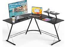 L-shaped Desk - Computer Desk 51inch Computer Corner Table, Home Gaming Desk, Office Writing Workstation with Large Monitor S