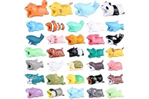 NIZIRIOO 34 Pcs Protège Cable Protege Cable Chargeur Protege Cable Animaux Protection Cable Animaux Protecteur De Chargeur Protecteur Chargeur Cable Protector Cover Phone Charger Protector