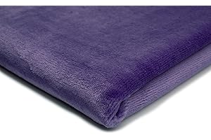 ORIENT FASHION Tejido de felpa, Peluche Llanura bilateral, Plush, 50x160 cm (Violeta)