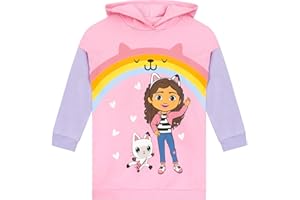 DreamWorks Gabby Dollhouse Felpa Ragazza | Gatto Gabby Maglioni Ragazza | Felpa Lunga | Felpe con Cappuccio Bambine E Ragazze | 3 E 10 Anni