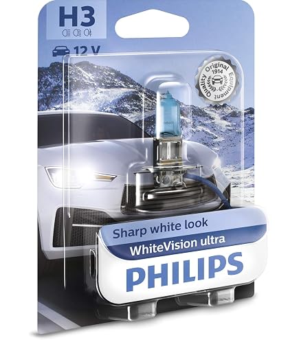 WinPower H3 55W ampoules phare antibrouillard halogène 5000K blanc chaud Super lumineux Hi/Lo lampe de phare 12V voiture, 2 pièces WinPower H3 55W ampoules phare antibrouillard halogène 5000K blanc chaud Super lumineux Hi/Lo lampe de phare 12V voiture, 2 pièces