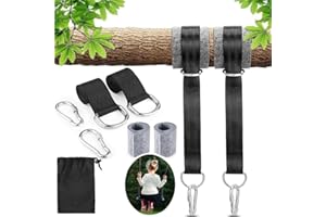 Hiegvor Hängematte Befestigung Baum,Schaukel Befestigung Baum,Befestigung Schaukel Aufhängung für Balkon mit 2 Karabinern D-Ringen für Garten Baumschaukel Outdoor Kinder,Aufbewahrungstasche (150cmx2)
