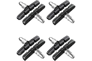 V Brake Pads, AGPTEK 4 Pairs Brake Pads for Bicycle 70mm, Bike Brake Blocks Compatible with MTB, Shimano, Tektro, Avid, Clarks, Contec, Sram, XLC