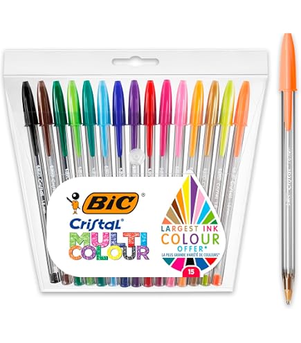 BIC Kugelschreiber 8er Pack – Sortiert, Klassische Schreibgeräte Für Büro & Schule