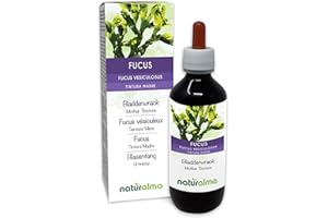 Fucus vésiculeux ou Chêne marin (Fucus vesiculosus) thalle (algue) Teinture Mère sans alcool Naturalma - Extrait liquide gouttes 200 ml - Complément alimentaire - Végétalien ou végan