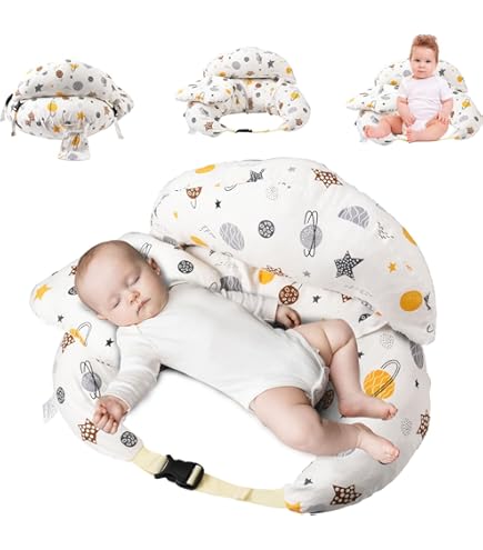 Cuscino Allattamento Per Neonati - Compatto, In Cotone, Design Coniglio - Foto 10