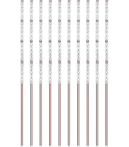 10 Bandes LED SMD 2335 200mm 12-18V Blanc - Pré-câblées Pour Modélisme Et Miniatures