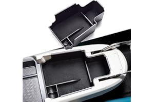 smabee Zentrale Aufbewahrungsbox für Ora Funky Cat 2021–2023, Auto-Armlehne, Aufbewahrungsbox, Organizer, Ablage, ABS-Behälter, Organizer, Tablett, Auto-Innenzubehör