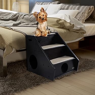 Hundetreppen 2-stufig Klappbar - Rutschfeste Treppe Für Bett & Sofa