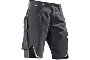 KÜBLER PULSSCHLAG Arbeitsshorts anthrazit, Größe 54, Herren-Arbeitsshorts aus Mischgewebe, leichte Arbeitsshorts von KÜBLER Workwear
