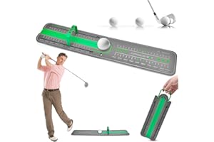 YIZEMAY Aiuto per l'allenamento con putter, per allenamento a distanza di precisione da golf, aiuto per mettere il trapano da golf per mettere verde all'aperto portatile aiuto per allenamento allineare