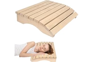 TAZZOR Appuie-tête ergonomique en bois durable - Coussin de sauna confortable - Accessoire pour sauna en baril, hammam ou spa à la maison - 35 x 32 x 8,5 cm