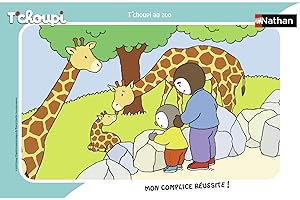 Nathan Marco 15 Piezas T 'choupi AU Zoo, Puzzle, Cassia Tete, niños, Garcon, Juego, Juguete niña 3 años, T' choupi, 4005556861316, Nada