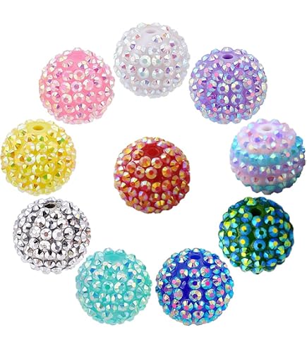 106 Bunte Kaugummi-Perlen Set – 20 Mm, Für Schmuck, Armbänder, Halsketten, DIY