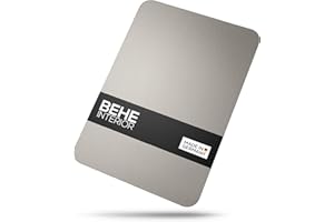 BEHE INTERIOR BEHE Stainless Steel Chopping Board - Made in Germany, Hygienic Chopping Board, Cutting Board, Non-Slip for the Kitchen, Food-Safe, Antibacterial and BPA Free (Set of 1, 300 x 210)