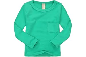 CuteOn Niños Chicos Chicas Manga Larga Camiseta de Algodón T-Shirt Tamaño 2-12 Edad