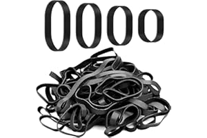 Gsrhzd Rubber Bands, 80 PCS Elastic Band, Thick Strong Elastic Bands, Large Rubber Bands, Black Large Elastic Bands Heavy Duty, for Industrial Home Office School File Folders Garbage Can, 4 Sizes