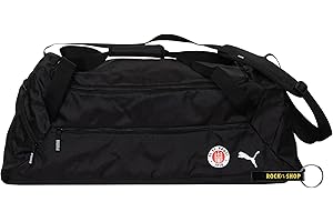 FC St. Pauli Sporttasche – Offizieller Fanartikel – Schwarze Tasche mit Vereinslogo, Bodenfach & 70 L Stauraum