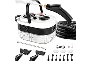 KOLERFLO 2500W Handheld Steam Cleaner – 1200ml Capacity Cordless Portable Multi-Purpose Steamer with Safety Lock and 13 Accessories for Home Sofa Car Floor Clothes Window