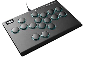 SEMAIKI Arcade Stick, M16 Metal Arcade Controller with Turbo and Custom RGB, Arcade Fight Stick for Switch/PC/PS4/PS3, Supports Hot-Swap and SOCD (M16)