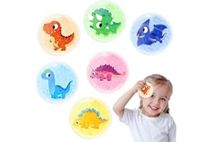 ‎COMFYTEMP Comfytemp Kühlpads Kinder mit Ungiftig Gel(6 Stück), 8x8cm Niedliches Dinosaurier Kleine Kühlpack Kalt Warm Kompresse Kühlakku für Fieber, Schwellen, Insektenstiche,Wiederverwendbare