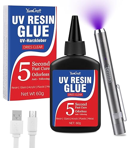 Olax Kit de Montage de Mouches, 30ml Colle UV Léger, Épais, Flexible