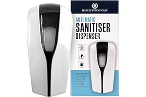 H HARLEY STREET CARE Harley Street Care Automatic Hand Soap Dispenser Hand Sanitiser Dispenser 1000ml Capacity, Wall Mounted, Hands Free, Hygienic, Refillable