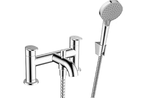 Hansgrohe Vernis Blend 2-otoworowa bateria do montażu na brzegu wanny z zaworem przełączającym i główką prysznicową Vernis Blend Vario, chrom, 71461000