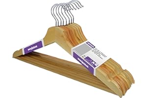 Jocca cintres en Bois, Bois, Multicolore, 44 x 16 x 1.1 cm