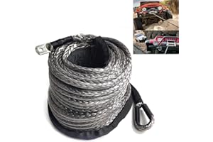NADINEDUTOL Dyneema Forst corda sintetica in plastica, 10 mm, 30 m, corda per verricello, Dyneema Forst, corda sintetica in plastica per argani, corda in fibra sintetica Offroad 23809 LBS 10.8T
