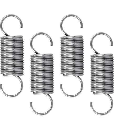 GUNGY Zugfedern mit Haken Edelstahl Zugfeder Spannfeder 50mm Außendurchmesser 12mm Drahtdurchmesser 1,2 mm Hakenwinkel 90 Grad Maximale Zugkraft 3,2kg 1,2x12x50mm 4 Stück GUNGY Zugfedern mit Haken Edelstahl Zugfeder Spannfeder 50mm Außendurchmesser 12mm Drahtdurchmesser 1,2 mm Hakenwinkel 90 Grad Maximale Zugkraft 3,2kg 1,2x12x50mm 4 Stück