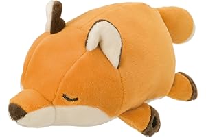 LIV HEART Nemu Nemu Animals 6231915 - Peluche con scritta Konta der Volpe, extra morbido e coccoloso, progettato in Giappone, misura S, 11 cm