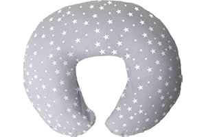 Niimo Coussin d'allaitement - Housse 100% Coton, Coussin Maternité, Multifonction, Coussin de Positionnement, Lavable, Coussin de Grossesse, Aéré et Respirant