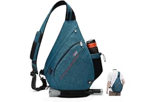 TUDEQU Sling Bag Herren Groß,8 Pockets Schulterrucksack Herren,19L Sling Rucksack Herren,Umhängetasche Herren,Schultertasche