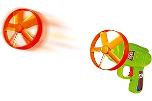 GÜNTHER FLUGSPIELE 1685 - Gra śmigłowa Turboblaster, zestaw do gry w latanie dla dzieci od 5 lat, z pistoletem startowym i 6 wirnikami, odpowiednia zabawa dla dzieci i dorosłych