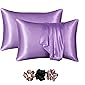 Coolbeds Satin Silk pillow covers for hair and skin-With Satin Scrunchies for women Stylish |Satin pillow covers for…