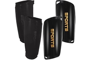 Fuyamp Kids Shin Pads with with Calf Sleeves & Shin Pad Straps & Guard Straps,3 in 1 Football Shin Guards Set Soccer Protective Equipment for Kids, Teens & Adults, boys & girls.